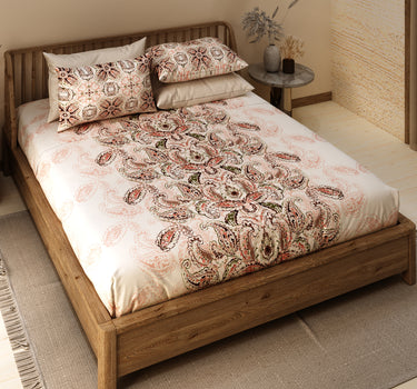 Celebrating India - 200TC Pure Cotton King Size Bedsheet (ETH05)