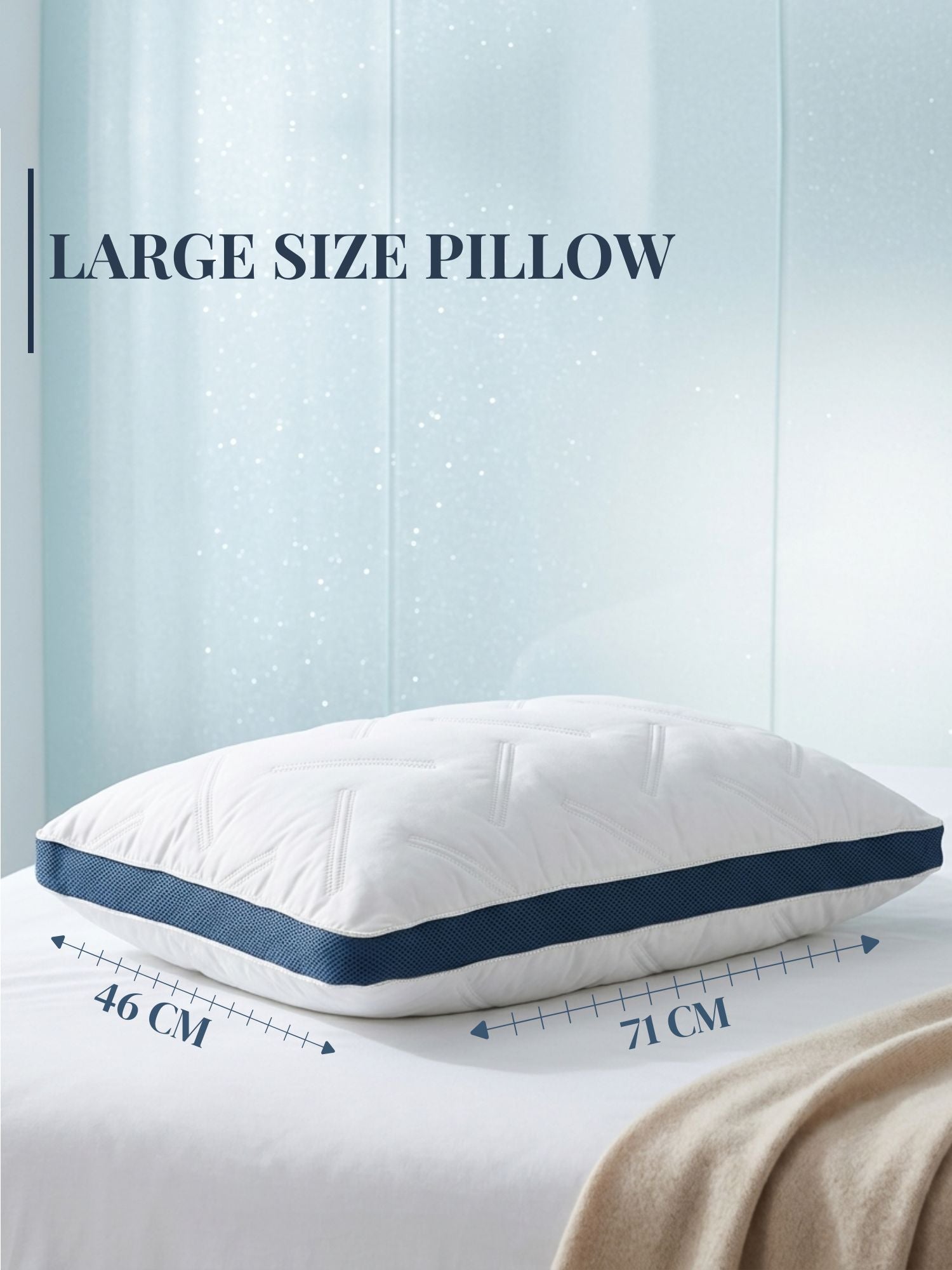 Nordic Pillow – Down-Proof Hypoallergenic Pillow with 1.5D Microfibre Fill | 46x71cm — view 5