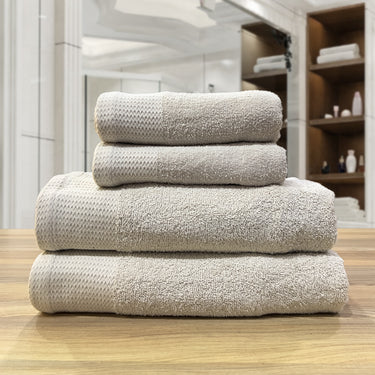 Celebration - 450GSM 100% Pure Cotton 4 Piece Towel Set (Pelican)