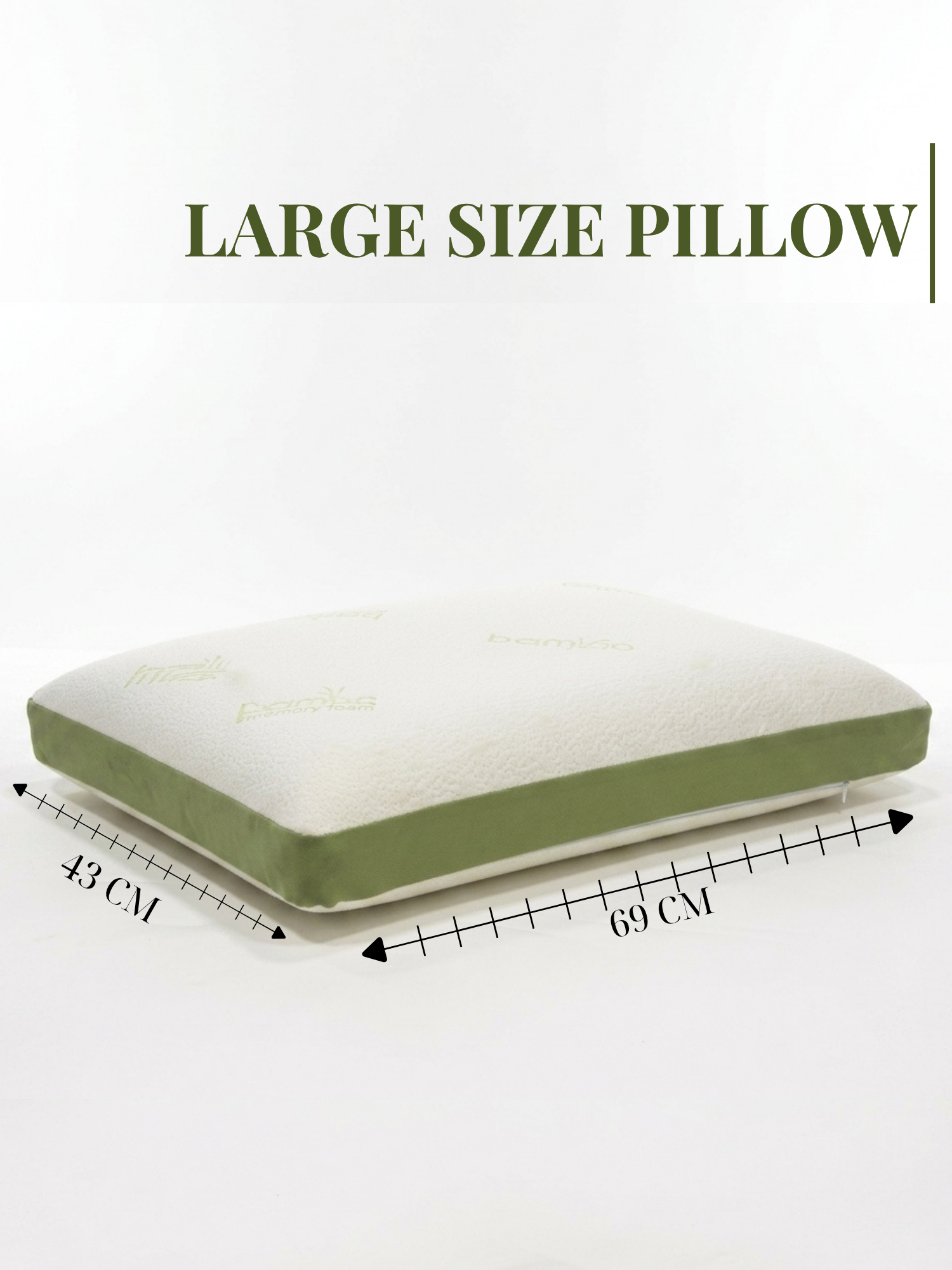 Memory Foam Bamboo Pillow for Comfort Neck, Head and Shoulder — view 5