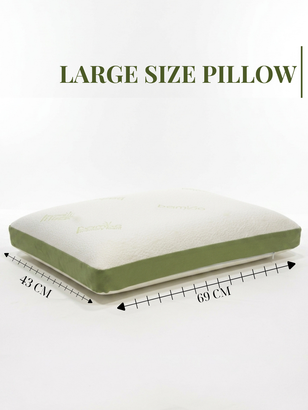 Memory Foam Bamboo Pillow for Comfort Neck, Head and Shoulder
