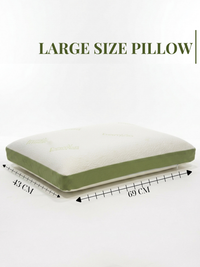 Memory Foam Bamboo Pillow for Comfort Neck, Head and Shoulder — view 5