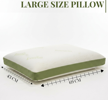 Memory Foam Bamboo Pillow for Comfort Neck, Head and Shoulder