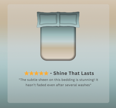 300TC Luxury Silk King Bedsheet Set - Shades