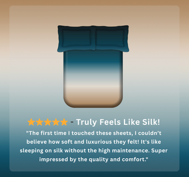 300TC Luxury Silk King Bedsheet Set - Shades