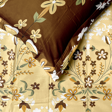 Celebrating India - 200TC Pure Cotton King Size Bedsheet (ETH06)