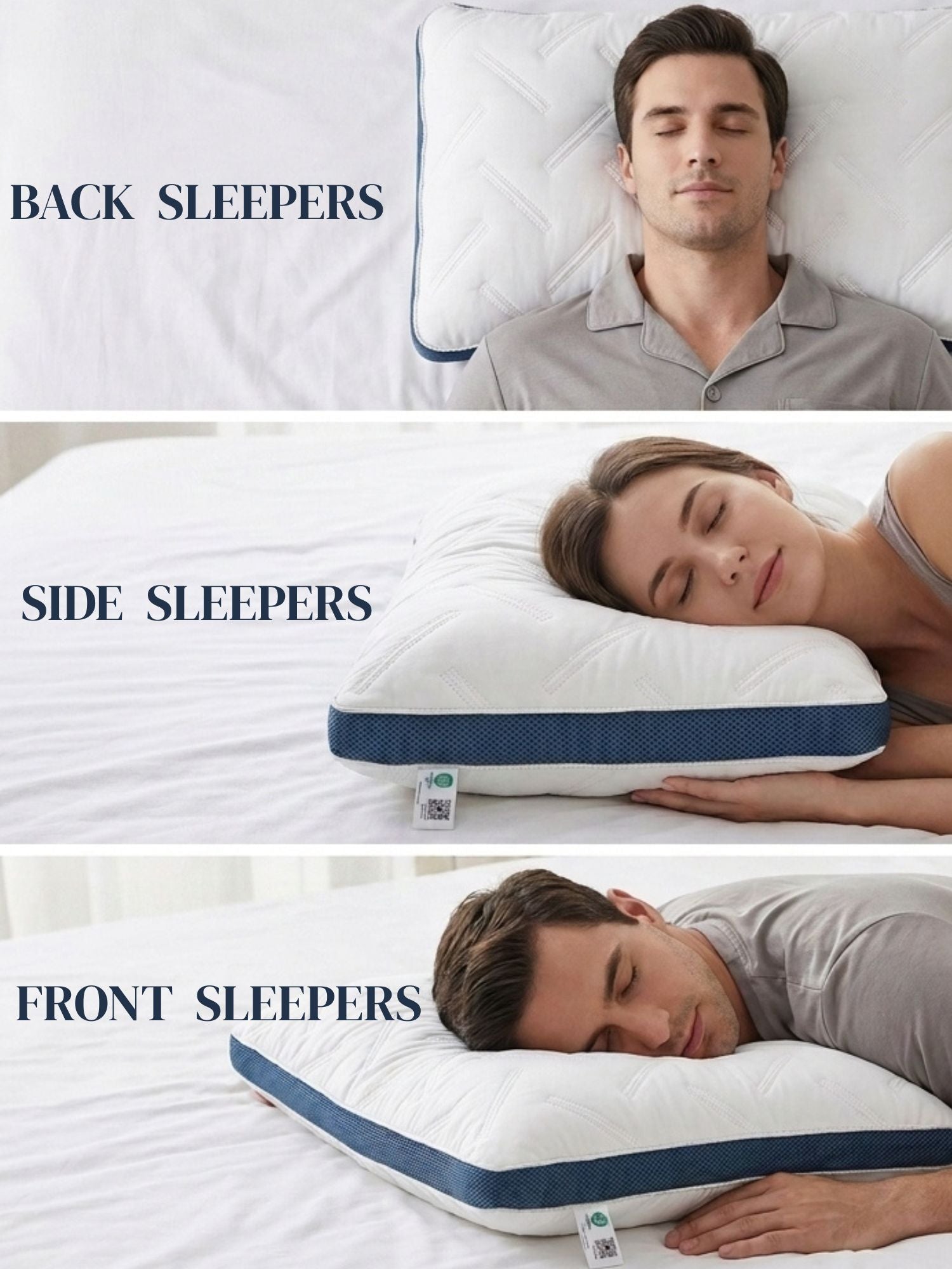 Nordic Pillow – Down-Proof Hypoallergenic Pillow with 1.5D Microfibre Fill | 46x71cm — view 6