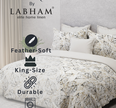 Feather Weave King Bedsheet Set – Super Soft, 140 GSM