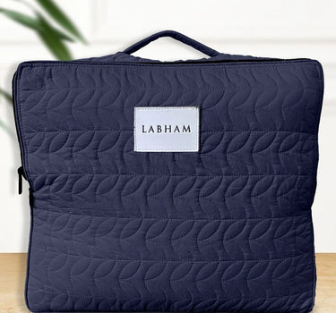 Rangriti - King Size Reversible Bedcover Set (Navy Blue & Sky Blue)