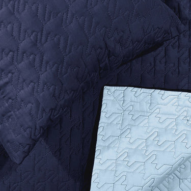 Aura king Size Reversible Bedcover Comforter (NavyBlue)