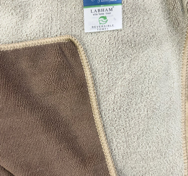 Euphoria Bath Towel 450GSM Reversible, Soft, Absorbent, Anti Microbial, Anti Odour - Brown