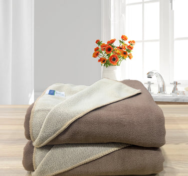 Euphoria Bath Towel 450GSM Reversible, Soft, Absorbent, Anti Microbial, Anti Odour - Brown