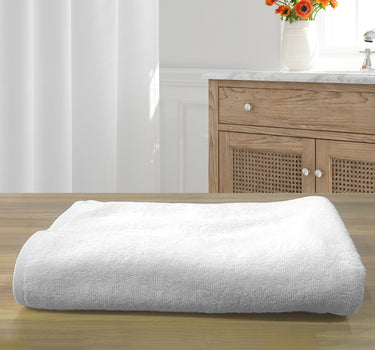 Hotel Premium Bath Towel 700GSM, Pure Cotton, Super Soft, Anti Microbial - White