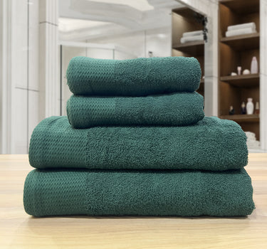 Celebration 4Pc Towel Set - 500GSM 2Pc Bath Towels & 2Pc Hand Towels