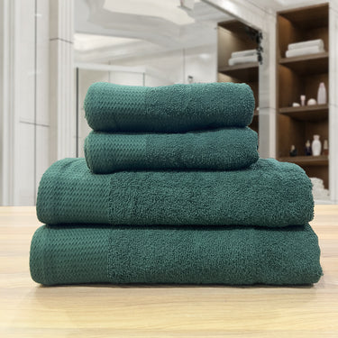 Celebration - 450GSM 100% Pure Cotton 4 Piece Towel Set (Green)