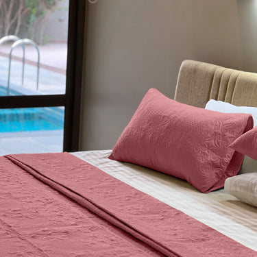 Sensation Quilted Bedcover cum AC comforter Set with 2 Pillow Covers.