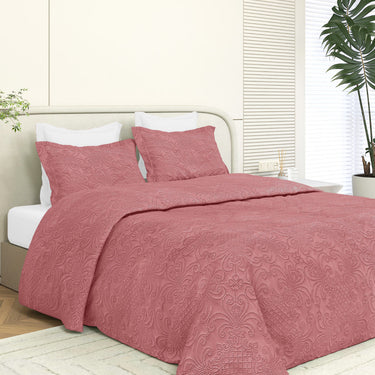 Sensation Quilted Bedcover cum AC comforter Set with 2 Pillow Covers.