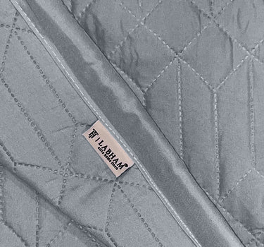 LABHAM® Azure King Size Bedcover Set - 300GSM Quilted, (90"x108") Super Soft, Durable, Easy Care, Bedspread with 2 Pillow Covers & Storage Bag (Ash Grey)