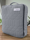 LABHAM® Azure Quilted King Bedcover Set – 300 GSM EverTouch™ Microfibre with LazerTech™ Quilting, 2 Pillow Covers & Storage Bag – Ash Grey 5