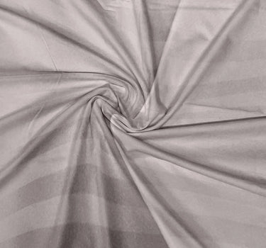 Simple Living - 210TC Satin Stripe Bedsheet Set(Ash Light)