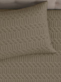 LABHAM® Azure Quilted King Bedcover Set – 300 GSM EverTouch™ Microfibre with LazerTech™ Quilting, 2 Pillow Covers & Storage Bag – Beige 6