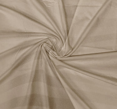 Simple Living - 210TC Satin Stripe Bedsheet Set(Beige)