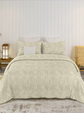 Sensation - Quilted King Bedcover Set with 2 Pillow Covers(Beige) thumbnail 2