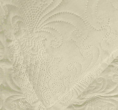 Sensation Quilted Bedcover cum AC comforter Set with 2 Pillow Covers.(Beige)