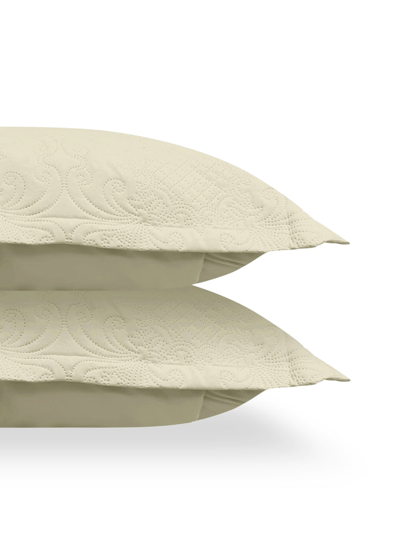 Sensation - Quilted King Bedcover Set with 2 Pillow Covers(Beige) image 6