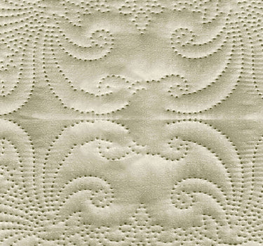 Sensation Quilted Bedcover cum AC comforter Set with 2 Pillow Covers.(Beige)