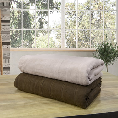 Quickdry- Pack of 2 Super Soft Bath Towels (Beige&Brown)