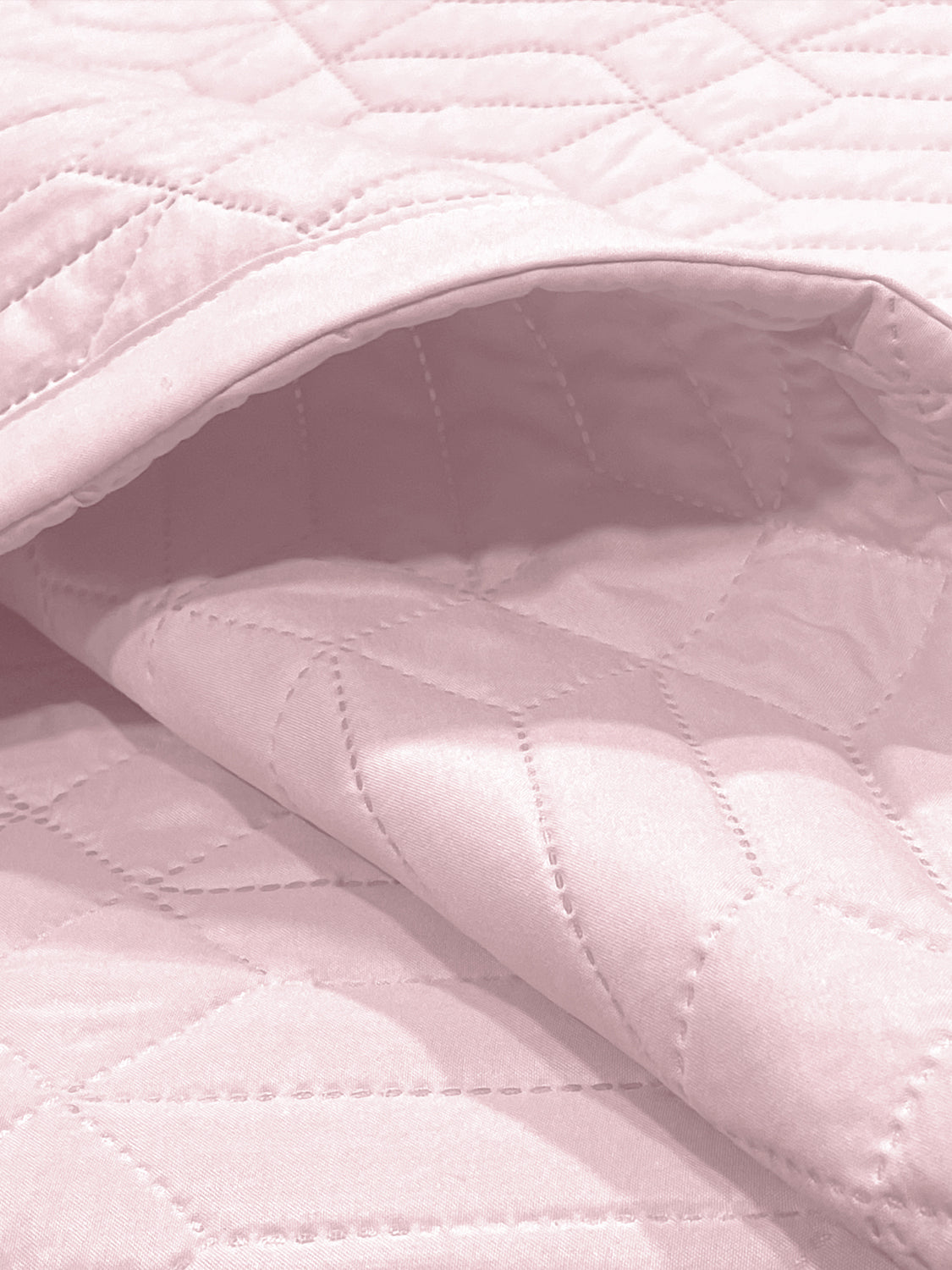 Azure - Quilted King Bedcover Set with 2 Pillow Covers – Blush