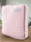 LABHAM® Azure Quilted King Bedcover Set – 300 GSM EverTouch™ Microfibre with LazerTech™ Quilting, 2 Pillow Covers & Storage Bag – Blush 5