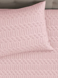 LABHAM® Azure Quilted King Bedcover Set – 300 GSM EverTouch™ Microfibre with LazerTech™ Quilting, 2 Pillow Covers & Storage Bag – Blush 6