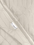 LABHAM® Azure Quilted King Bedcover Set – 300 GSM EverTouch™ Microfibre with LazerTech™ Quilting, 2 Pillow Covers & Storage Bag – Bone 4