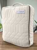 LABHAM® Azure Quilted King Bedcover Set – 300 GSM EverTouch™ Microfibre with LazerTech™ Quilting, 2 Pillow Covers & Storage Bag – Bone 5