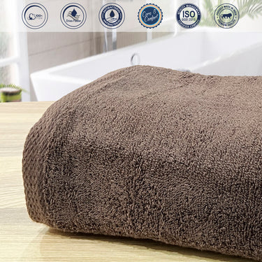 Revive- 450GSM Pure Cotton, Super Soft Bath Towel (75cm x 150cm) (Brown)