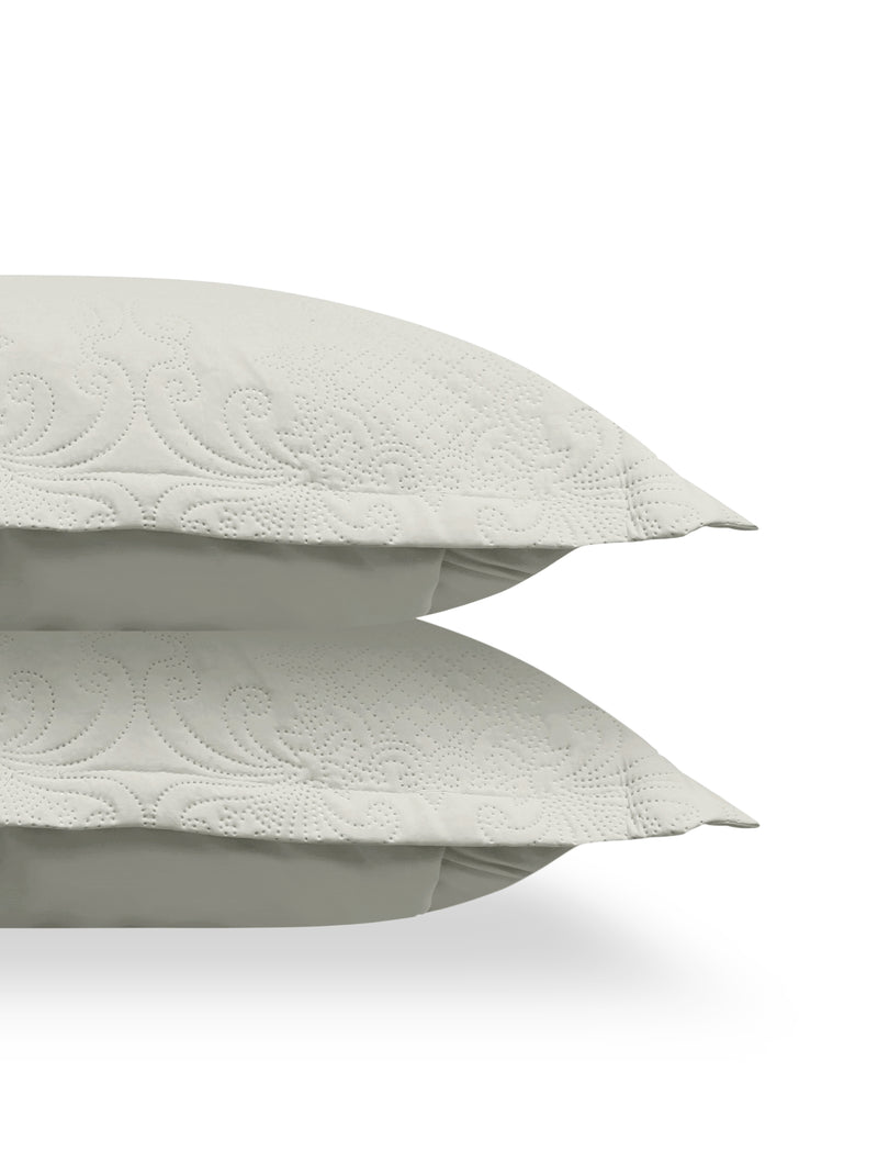 Sensation - Quilted King Bedcover Set with 2 Pillow Covers(Cream) image 7