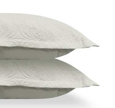 Sensation - Quilted King Bedcover Set with 2 Pillow Covers(Cream)