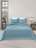 LABHAM® Azure Quilted King Bedcover Set – 300 GSM EverTouch™ Microfibre with LazerTech™ Quilting, 2 Pillow Covers & Storage Bag – Denim 2