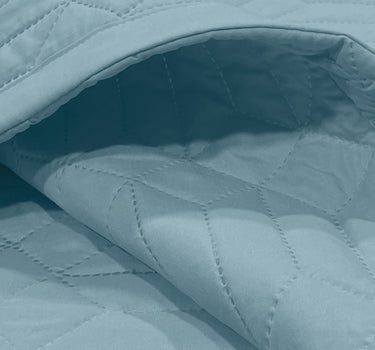 LABHAM® Azure King Size Bedcover Set - 300GSM Quilted, (90"x108") Super Soft, Durable, Easy Care, Bedspread with 2 Pillow Covers & Storage Bag (Denim)