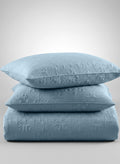 Sensation - Quilted King Bedcover Set with 2 Pillow Covers(Denim) thumbnail 3