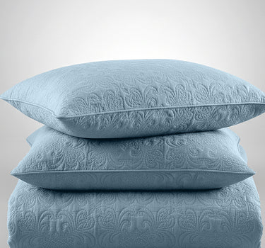 Sensation - Quilted King Bedcover Set with 2 Pillow Covers(Denim)