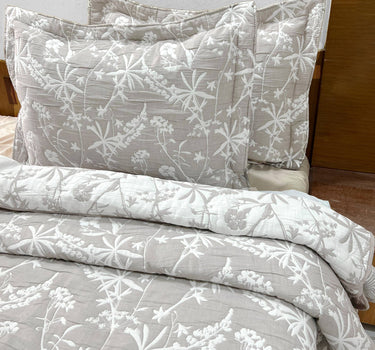 Egyptian Cotton King Bedcover With 2 Pillow Covers And Multipurpose Bag