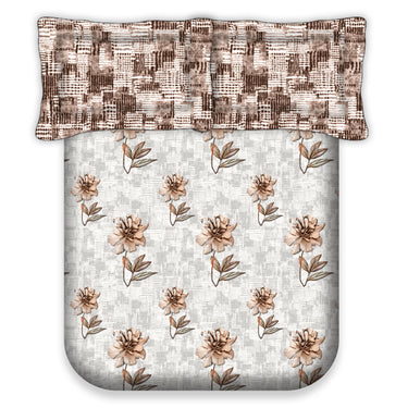 Eden Garden - 200TC King Size Pure Cotton Digital Printed BedSheet