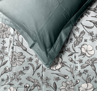 Eden Garden - 200TC King Size Pure Cotton Digital Printed BedSheet