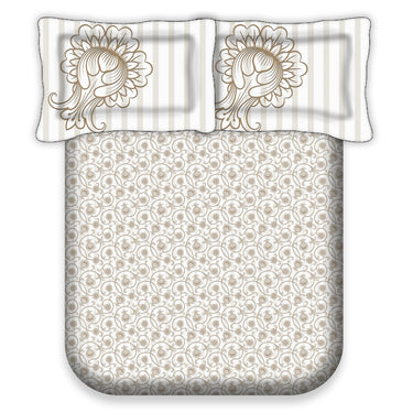 Eden Garden - 200TC King Size Pure Cotton Digital Printed BedSheet