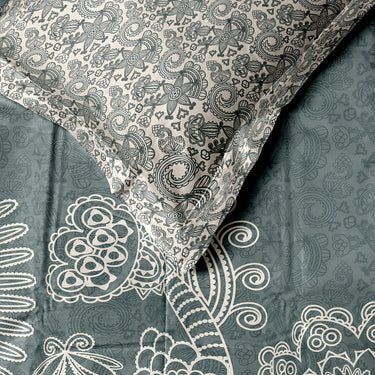 Eden Garden - 200TC King Size Pure Cotton Digital Printed BedSheet