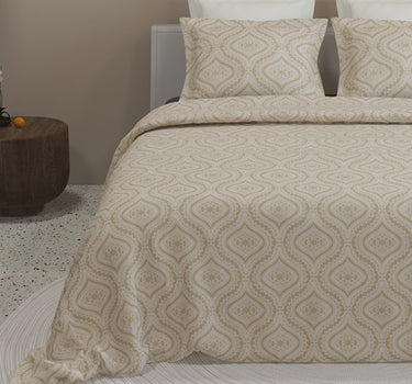 300TC Percale Cotton King Bedsheet -Kadambari