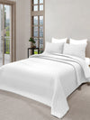 LABHAM® Azure Quilted King Bedcover Set – 300 GSM EverTouch™ Microfibre with LazerTech™ Quilting, 2 Pillow Covers & Storage Bag – White
